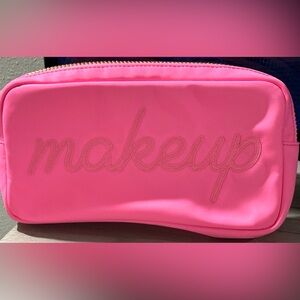 NWOT Stoney Clover Lane Medium Bubblegum Pouch Embroidered-Makeup